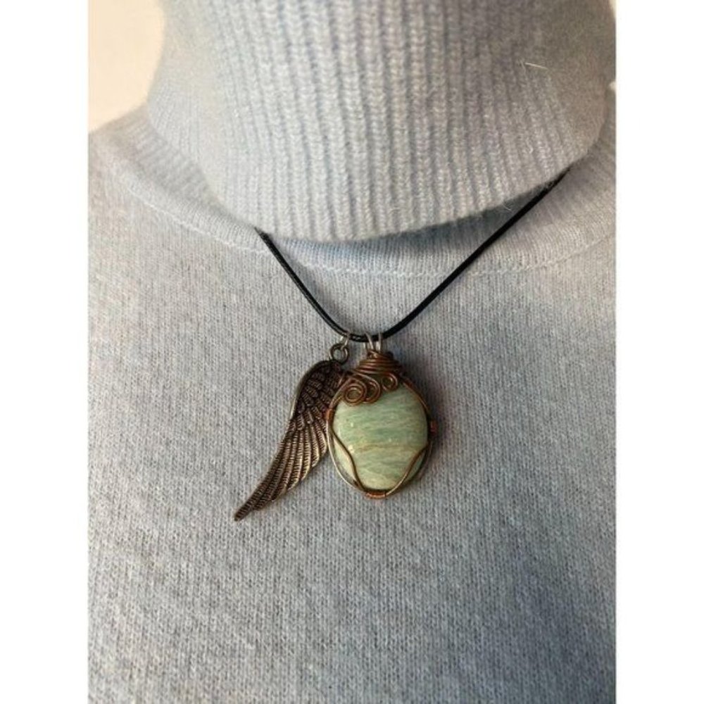 Custom Made Stone and Metal Necklace
